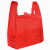 ku-life购物袋 加厚塑料袋大号手提袋背心袋方便马甲袋打包袋超市购物袋子 晒被袋 红色加厚55*78cm*50个