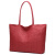 DEER LOVE 女单肩包简约时尚外出旅游沙滩袋购物大包LE108红色