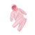 贝贝怡 Bornbay儿童套装春季童装男女纯棉连帽卫衣套装 粉色 90