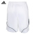 阿迪达斯adidas 男款羽毛球服 运动休闲服 羽毛球短裤 S27881 M码 白色