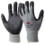 3M 丁腈耐磨涂层 劳保手套 防滑工作手套舒 适透气线棉手套 灰色 L