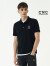 C'N'C【店铺热款】CNC男装夏季款经典POLO衫男品牌时尚短袖T恤礼物 黑色 48（170/88A）