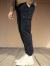 AKSERIESAK男装春新款轻复古系列时尚百搭针织腿袋裤运动卫裤男2252201 黑色 XL