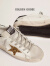 Golden Goose女鞋Super-Star黑尾休闲小脏鞋 37码238mm