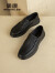 奥康（Aokang）羊皮男士商务休闲一脚蹬软底皮鞋T223214111黑色40码