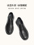 红蜻蜓2024春季商务休闲鞋男士牛皮通勤软底皮鞋 WHA14190黑色40