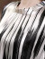 齐黛欧洲站高端品牌真丝连衣裙女中长款气质桑蚕丝旗袍夏季 水墨条 XL/110-120斤