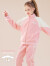 Hello Kitty玉桂狗女童运动套装2024春装儿童休闲外套中大童宽松春季两件套 粉红色 150cm