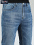 增致牛仔（ZENGZHI）ZENGZHI增致牛仔裤男装薄款微弹中腰小直筒长裤子夏季新款深蓝色 95515薄款 27