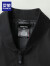 罗蒙（ROMON）男士棒球领休闲职业装夹克2024春季新款时尚中青年短款外套 黑色 195 (适合170-190斤)