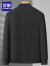 罗蒙（ROMON）男士棒球领休闲职业装夹克2024春季新款时尚中青年短款外套 黑色 195 (适合170-190斤)