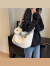 酷奇袋鼠（KUQIDAISHU）今年流行时尚韩版洋气灯芯绒饺子包2024尼龙新款包女包纯色 灰色
