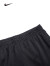 NIKE 耐克小童装男童运动短裤夏季新款儿童网面透气针织休闲裤子 正黑色 130(7/6X)