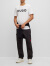 雨果博斯（HUGO BOSS）男士圆领LOGO短袖T恤50467556120 白色黑标 XL
