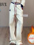 BVX运动套装女网红女神范洋气减龄气质短款卫衣秋冬装时尚休闲两件套 杏色（春秋薄款） L