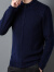 法莎尼亚（FRSHANIAH）精纺100%纯羊毛开衫男奢侈高档品牌春秋季韩版潮流针织毛衣外套 纯黑色（礼盒装） 175/XL  适合135-150斤
