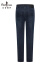 比音勒芬【弹力牛仔】秋季男士时尚休闲复古深蓝色吸湿舒适牛仔裤 35深蓝 30/M