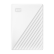 西部数据（WD）1TB 移动硬盘 USB3.0 My Passport随行版2.5英寸 白 机械硬盘 笔记本电脑外接 大容量加密存储
