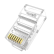 秋叶原（CHOSEAL）超五类水晶头 千兆网络RJ45工程类水晶头 Cat5e网络水晶头 8P8C电脑网线接头100个/盒 QLA50