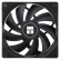 Thermalright(利民) TL-C12C 黑色12cm入门级风压扇 经典磁稳S-FDB轴承 50CM 4PIN串接PWM接头 1550转速