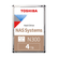东芝(TOSHIBA)4TB 128MB 7200RPM NAS网络存储机械硬盘 SATA接口 N300系列