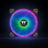 Thermaltake（Tt）Riing Quad 14 LED RGB 机箱水冷风扇 黑色（14cm风扇*3/1680万色/四光圈/灯光编辑软体）