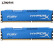 金士顿(Kingston) DDR3 1866 16GB(8G×2)套装 台式机内存 骇客神条 Fury雷电系列 蓝色