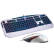 新贵（Newmen）T810 机械手感游戏键鼠套装 混光键盘 发光游戏鼠标 白色