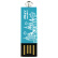 必恩威（PNY）64G USB2.0 U盘 天蓝色双子盘