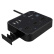 航嘉（Huntkey）新国标智能USB插座 插线板/插排/排插/接线板/带线拖线板 3位+3孔USB 3.1A 黑 SST301(1.8米)