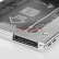 索厉 9.5mm笔记本光驱位SATA硬盘托架硬盘支架 银色 (适合SSD固态硬盘/免工具/SLA21)