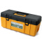 老A (LAOA)黄黑工具箱 加厚多功能塑料五金工具箱收纳箱 17英寸黄黑工具箱