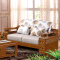 实木沙发组合布艺沙发现代简约新中式沙发1+1+3+茶几+方几/胡桃色#828