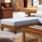 实木沙发组合转角布艺沙发现代简约新中式沙发含茶几296*286*80cm/胡桃色#813