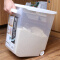 茶花 立方米桶塑料储米箱带滑轮米面收纳箱15kg 2310