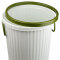 探戈(TANGO)垃圾桶10L带压圈垃圾篓/清洁桶办公厨房卫生间客厅 中号 浅绿色