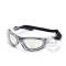 代尔塔 101123 护目镜防风镜防沙防尘眼镜骑车防护眼镜透明色骑车眼镜 黑框透明色