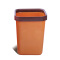 百家好世厨房卫生间客厅家用垃圾桶办公垃圾篓清洁桶 咖啡色
