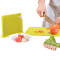 百露时尚健康塑料切菜板 分类砧板 糖果色防滑案板加厚菜板 绿色套装