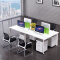 屏风办公桌职员桌员工桌电脑桌现代简约工作位卡座4人位含椅子