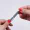 得力（deli）2053 小号金属美术刀 小型裁纸刀 便携切纸刀 颜色随机