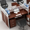 办公家具屏风办公桌职员桌员工桌员工位工作位电脑桌卡座王字型6人位