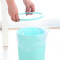 茶花（CHAHUA） 【带压圈、买就赠垃圾袋】 塑料垃圾桶办公家用清洁桶带压圈卫生间垃圾筒 摩卡棕