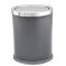 煜亭（YU TING yt） 不锈钢家用垃圾桶翻盖式厨房垃圾桶欧式酒店客房桶带盖垃圾筒 单层黑色12L