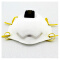 3M N95头戴式带呼吸阀切割打磨工业焊接粉尘防护口罩白色 8515十只发