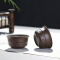 澳爵斯 可自动出水 创意功夫茶具套装 紫砂陶瓷 整套茶杯壶 茶道 10款：时来运转-紫砂