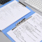 晨光（M&G）长押夹加板夹文件夹资料夹A4蓝色睿智系列单个装 办公文具 ADM92994