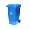 鑫飞亚（XINFEIYA） 100升户外大号塑料垃圾桶果皮箱室外垃圾箱带盖 实心轮 绿色