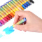 得力（deli） 36色油画棒 儿童彩色绘画涂鸦画画笔美术蜡笔画笔 36色六角杆-内附赠延长器+卷笔刀 72053