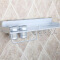 美厨（maxcook）厨房置物架壁挂 免打孔太空铝50cm双杯 带护栏厨房挂件刀架调料架筷子筒MCWA-GJ502